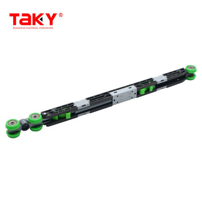 स्लाइडिंग वार्डरोब व्हील हार्डवेयर लंबे जीवन डबल सॉफ्ट क्लोजिंग डोर पुली डम्पर रोलर्स