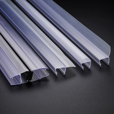 पीवीसी स्नान दरवाजे सील पट्टी 6-12 मिमी पारदर्शी जलरोधक