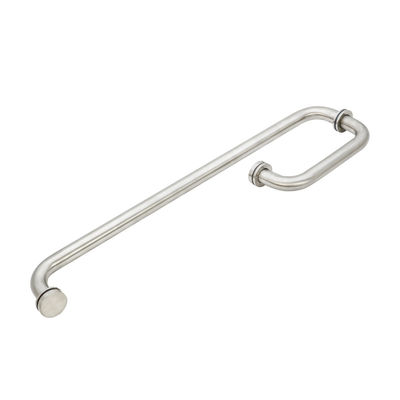 होटल सिल्वर शॉवर कैबिनेट कमरे कांच का दरवाजा बैक टू बैक तौलिया बार खींचें हैंडल