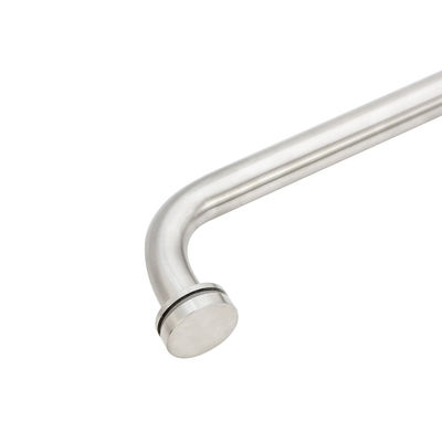 होटल सिल्वर शॉवर कैबिनेट कमरे कांच का दरवाजा बैक टू बैक तौलिया बार खींचें हैंडल