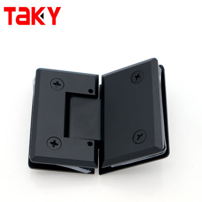 कांच के दरवाजे का हार्डवेयर एडजस्टेबल 135 डिग्री ग्लास से ग्लास बेवेल्ड एज शावर डोर हिंज