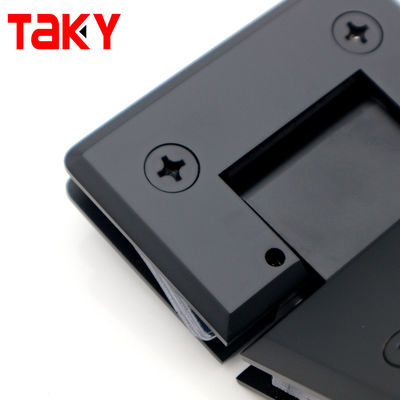 कांच के दरवाजे का हार्डवेयर एडजस्टेबल 135 डिग्री ग्लास से ग्लास बेवेल्ड एज शावर डोर हिंज