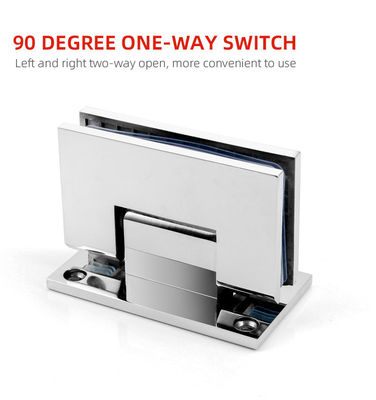 होटल बाथरूम एच टाइप स्टेनलेस स्टील मिरर शावर ग्लास डोर हिंज 12 मिमी बेवल एज