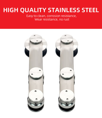 उच्च गुणवत्ता वाली स्लाइडिंग शॉवर फ्रेमलेस ग्लास स्लाइडिंग डोर सिस्टम हार्डवेयर