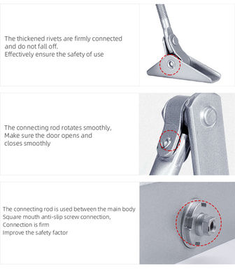 अधिकतम दरवाजा वजन 45-65kg एल्यूमीनियम मिश्र धातु ऑटो स्लाइडिंग दरवाजा क्लोजर अनुकूलित खत्म के साथ