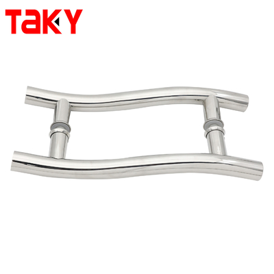Stainless Steel Round Tube S type Interior Sliding Glass Door Pull Handle