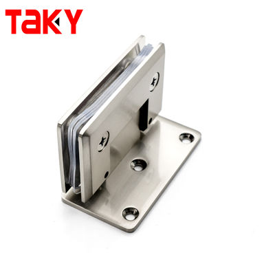 बाथरूम स्टेनलेस स्टील सैंडिंग ग्लास डोर काज 90 डिग्री की दीवार को कांच के दरवाजे काज से