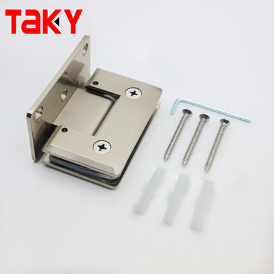 बाथरूम स्टेनलेस स्टील सैंडिंग ग्लास डोर काज 90 डिग्री की दीवार को कांच के दरवाजे काज से