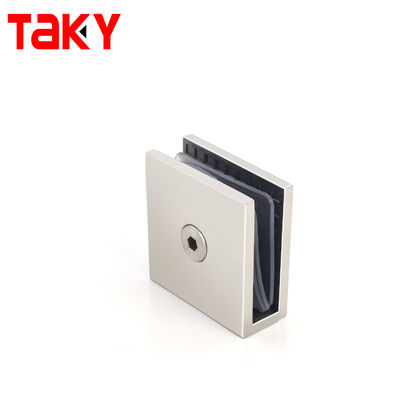 स्क्वायर शॉवर ग्लास दरवाजा क्लैंप बाथरूम दीवार के लिए ग्लास माउंट क्लैंप