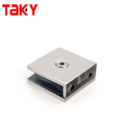 स्क्वायर शॉवर ग्लास दरवाजा क्लैंप बाथरूम दीवार के लिए ग्लास माउंट क्लैंप