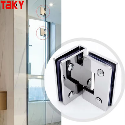 Stainless Steel Glass Door Hinge Home Office Glass to Glass Hinge Shower Door Pivot Hinges
