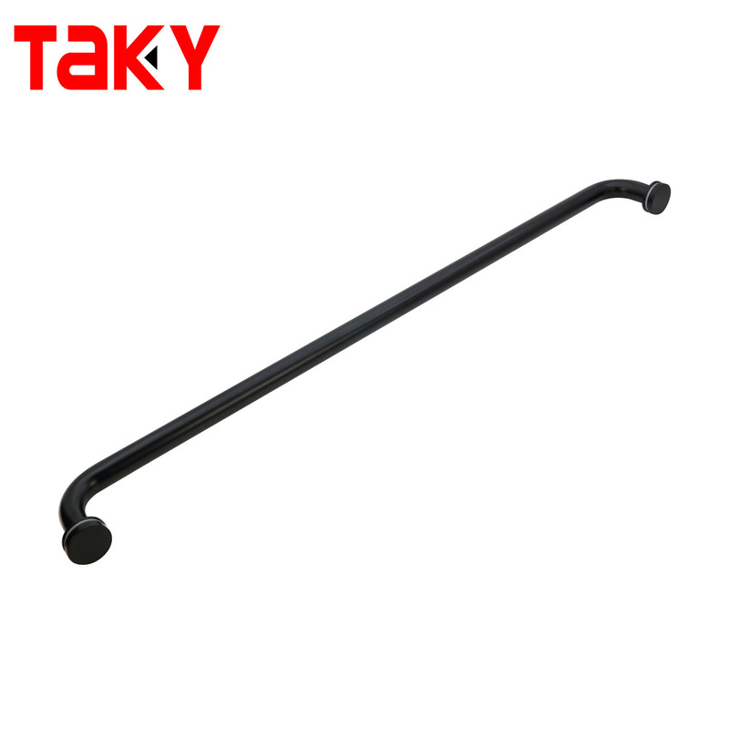 थोक उच्च गुणवत्ता वाला फैशन ग्लास डोर सिंगल साइड टॉवेल बार हैंडल