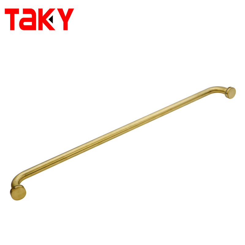 नई शैली का गोल्ड टॉवल बार सिंगल साइडेड स्टेनलेस स्टील शावर ग्लास दरवाज़े का हैंडल