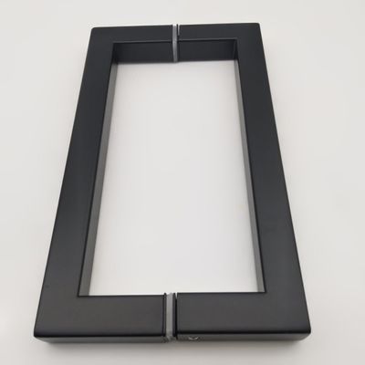 अच्छा दाम होटल 8 इंच काली मैट डी प्रकार स्टेनलेस स्टील 304 स्नान कक्ष के लिए ग्लास दरवाजा हैंडल ऑनलाइन