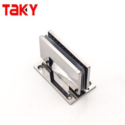 होटल कांच की मोटाई 8-12 मिमी दीवार पर घुड़सवार 90 डिग्री समायोजन के साथ शॉवर हिंग