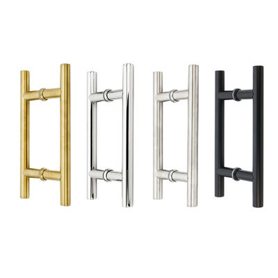 अच्छा दाम स्टेनलेस स्टील 201 304 316 पॉलिश मिरर स्टेन ब्लैक गोल्ड ग्लास स्टील डोर हैंडल ऑनलाइन