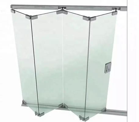 अच्छा दाम जस्ता मिश्र धातु कांच हार्डवेयर स्लाइडिंग फोल्डिंग फ्रेमलेस ग्लेज़िंग सिस्टम आंतरिक द्विगुना दरवाजा ऑनलाइन