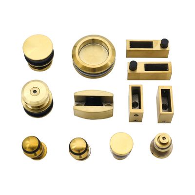 अच्छा दाम 304 स्टेनलेस स्टील फ्रेमलेस स्लाइडिंग डोर हार्डवेयर के लिए स्क्वायर टेम्पर्ड ग्लास दरवाजे ऑनलाइन