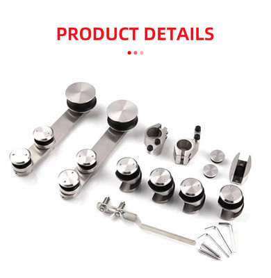 अच्छा दाम सिरेमिक ट्रे गोल ट्रैक शावर स्लाइडिंग ग्लास डोर हार्डवेयर फ्रेमलेस बाड़े के लिए ऑनलाइन