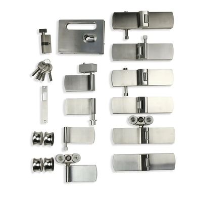 अच्छा दाम साटन/पोलिश फिनिश फोल्डिंग ग्लास स्लाइडिंग डोर ऑफिस ग्लास विभाजन हार्डवेयर के लिए ऑनलाइन