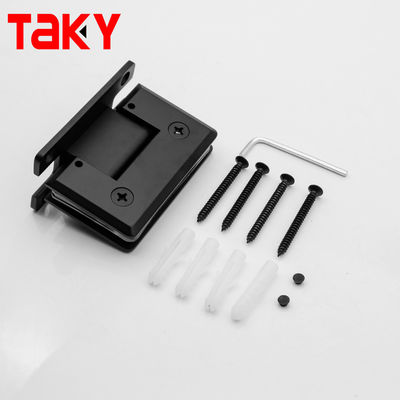 अच्छा दाम चीन थोक मैट ब्लैक 90 डिग्री दीवार ग्लास के लिए 10 मिमी स्नान ग्लास दरवाजा हिंज ऑनलाइन