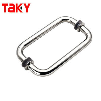 अनुकूलन योग्य फ्लैट ग्लास डोर डबल साइडेड ग्लास डोर पुल हैंडल