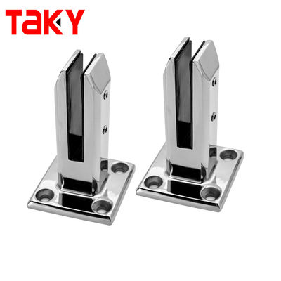 अच्छा दाम स्टेनलेस स्टील 8-12 मिमी बोल्ट डाउन स्पिगोट ग्लास रेलिंग क्लैंप ऑनलाइन