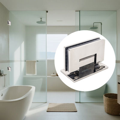 अच्छा दाम 8-12 मिमी ग्लास के लिए फ्रेमलेस शॉवर डोर हिंज 90 डिग्री वॉल माउंट ऑनलाइन