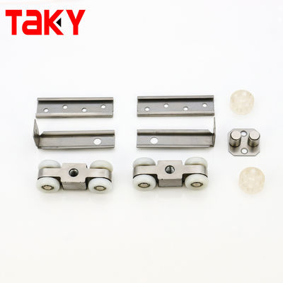 अच्छा दाम डबल सॉफ्ट क्लोजिंग 8 व्हील स्लाइडिंग डोर रोलर जिंक मिश्र धातु ऑनलाइन