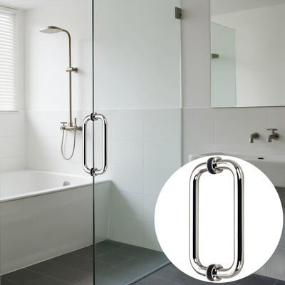 अच्छा दाम स्टेनलेस स्टील 304 इलेक्ट्रोप्लाटेड चांदी गोल ट्यूब स्लाइडिंग ग्लास दरवाजा हैंडल ऑनलाइन