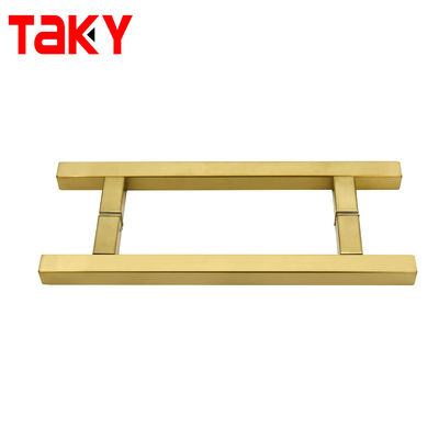 SS304 स्टेनलेस स्टील शावर ग्लास डोर हैंडल, 203*203*19*1.0mm आकार और पॉलिश/ब्रश्ड निकल/ब्लैक फिनिश के साथ