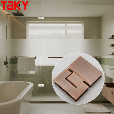 अच्छा दाम 180 Degree Stainless Steel Rose Gold Shower Hinge Glass to Glass Hinge ऑनलाइन