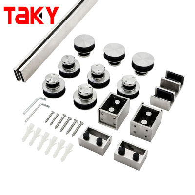 आधुनिक ग्लास फिटिंग टेम्पर्ड ग्लास डोर सिस्टम स्टेनलेस स्टील फ़्रेमलेस शावर स्लाइडिंग डोर हार्डवेयर