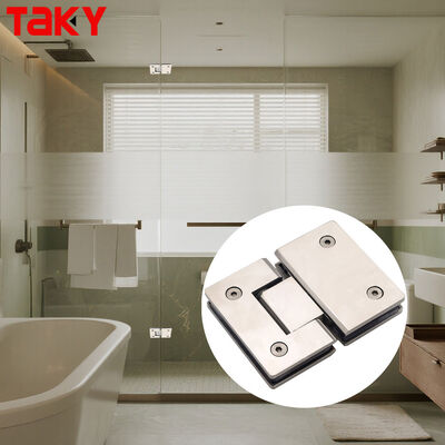 Stainless Steel 304 180 Degree Glass Shower Hinge for 8-12mm Glass Door Hinges
