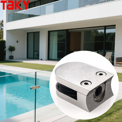 अच्छा दाम फ्रेमलेस डिजाइन के साथ 8-12 मिमी टेम्पर्ड ग्लास के लिए स्टेनलेस स्टील 316 ग्लास क्लैंप ऑनलाइन