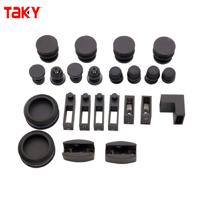 ग्लास स्लाइडिंग डोर फिटिंग के लिए 80-120kg लोड बेयरिंग के साथ 304 स्टेनलेस स्टील फ्रेमलेस शावर डोर हार्डवेयर किट