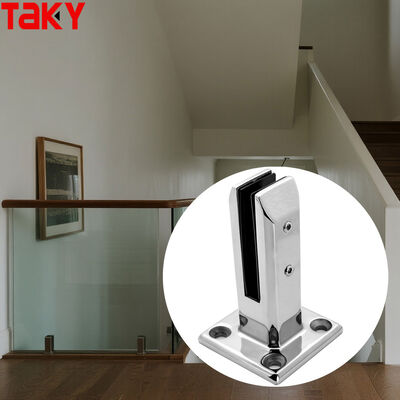 अच्छा दाम स्टेनलेस स्टील 316 फ्रेमलेस ग्लास रेलिंग क्लैंप 8-12 मिमी ग्लास मोटाई के लिए ऑनलाइन