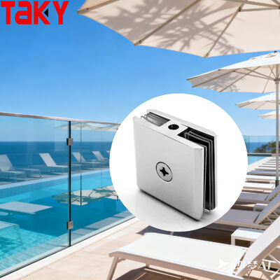 अच्छा दाम 180 डिग्री स्टेनलेस स्टील 316 ग्लास डोर क्लिप 8-12 मिमी ग्लास मोटाई कोने क्लैंप के लिए ब्रैकेट ऑनलाइन