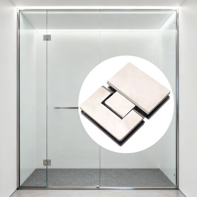 अच्छा दाम 180 डिग्री ओपनिंग स्टेनलेस स्टील 304 फ्रेमलेस शावर हिंज 8-12 मिमी ग्लास मोटाई के लिए ऑनलाइन