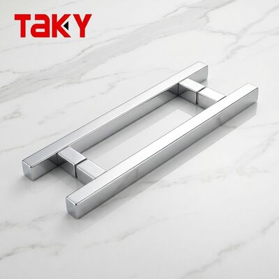 Modern Customized Size Color Anti Rust 304 Stainless Steel Glass Bathroom Door Handles