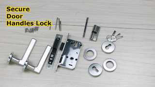 लॉकिंग के साथ दरवाज़े के हैंडल